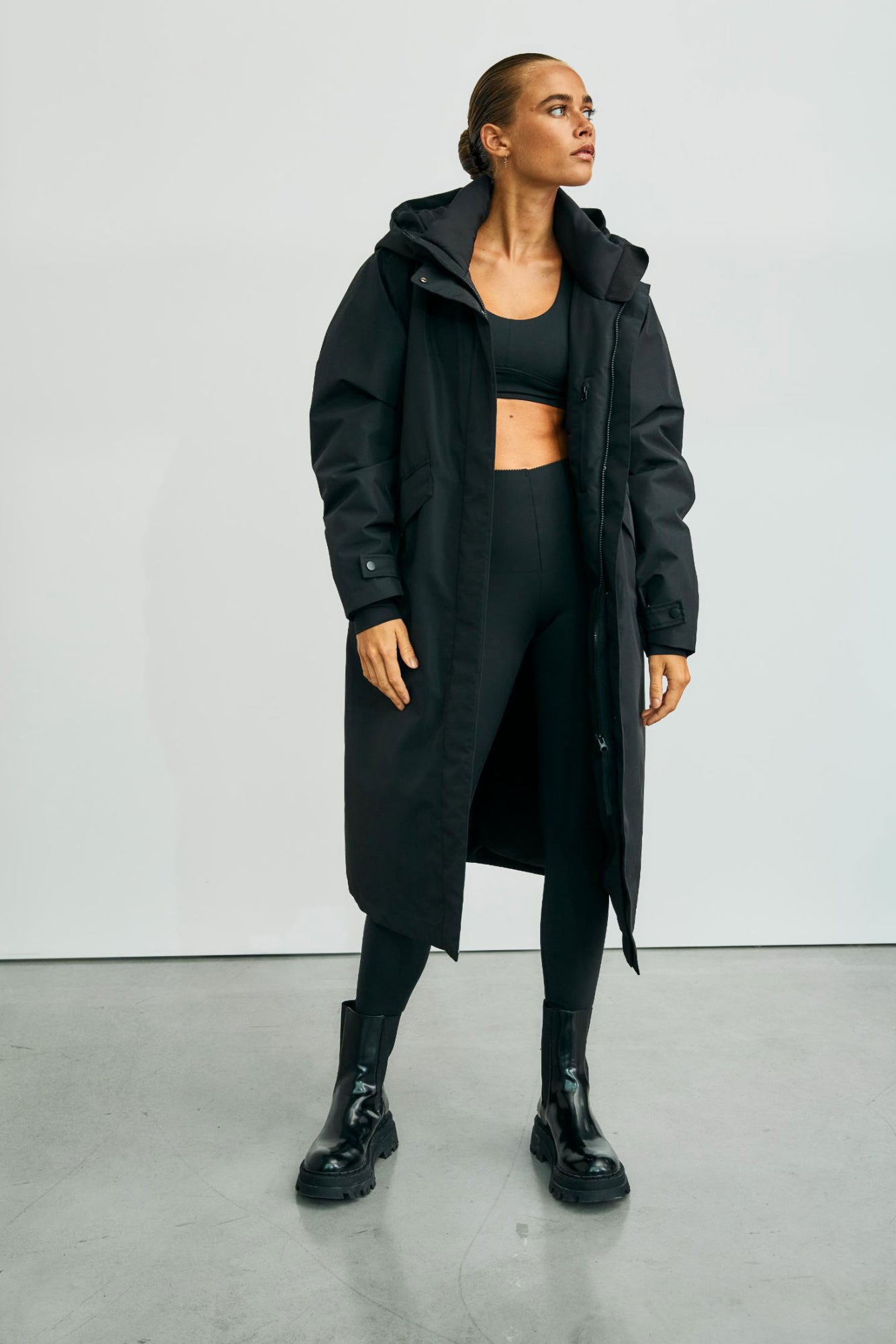 with black Outdoor-Jacken schwarz