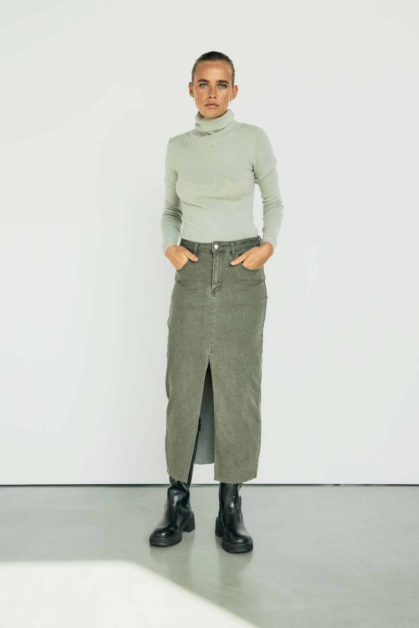 with black Röcke grün