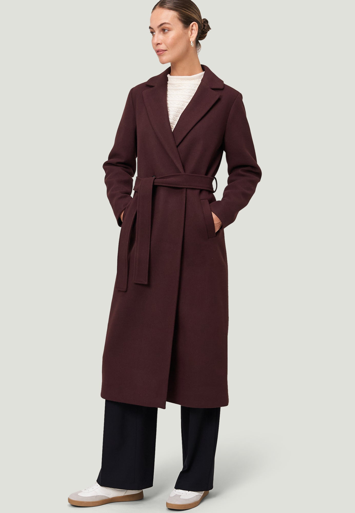 zero Mäntel  bordeaux