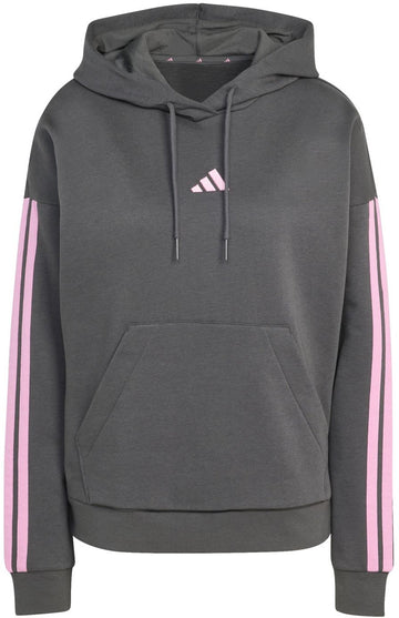 ESSENTIALS Fleece-Hoodie mit 3-Streifen Branding