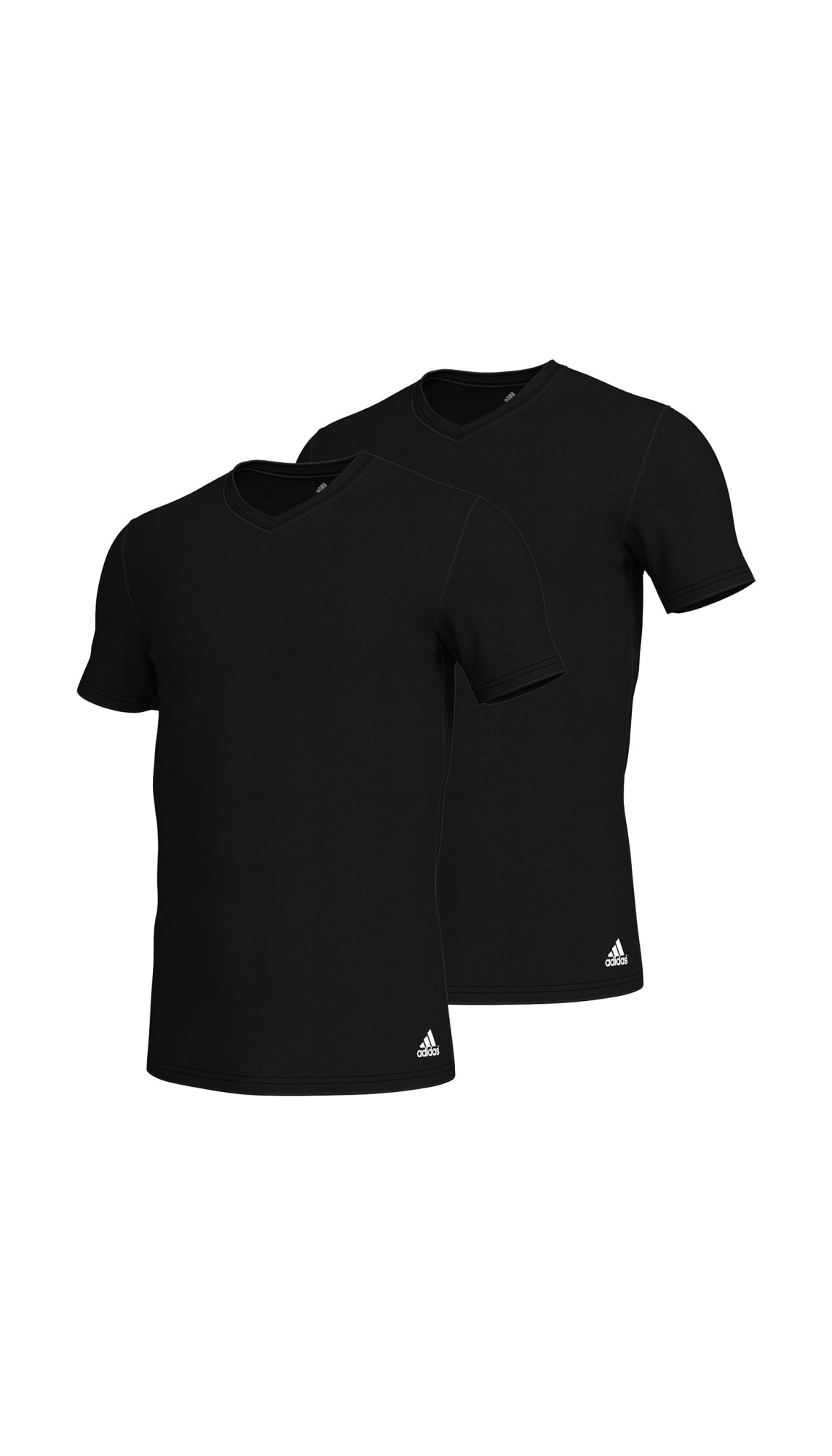Adidas - Schiesser Shirts  schwarz