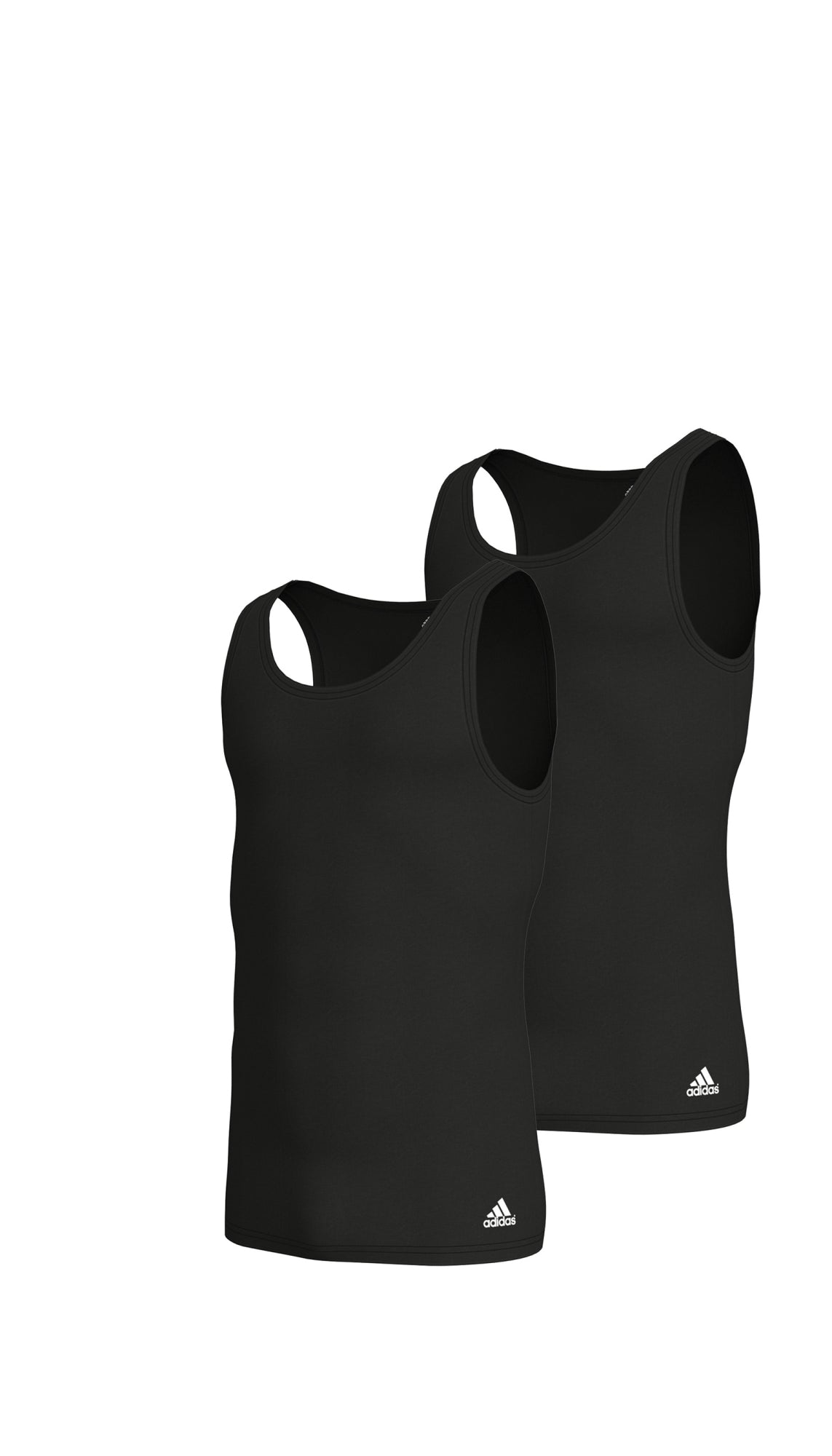 Adidas - Schiesser Unterhemden  schwarz
