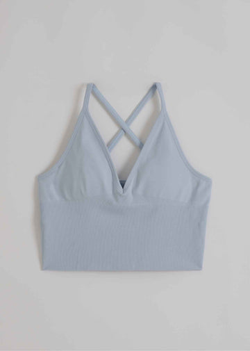 Shape Seamless Cross Back Bralette in Aura