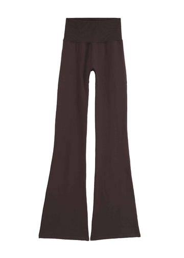 Shape Seamless Flare Tights in Chocolate