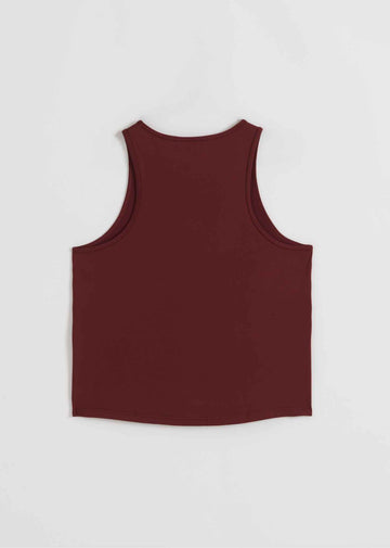 Soft Basic Trainingstop in Merlot