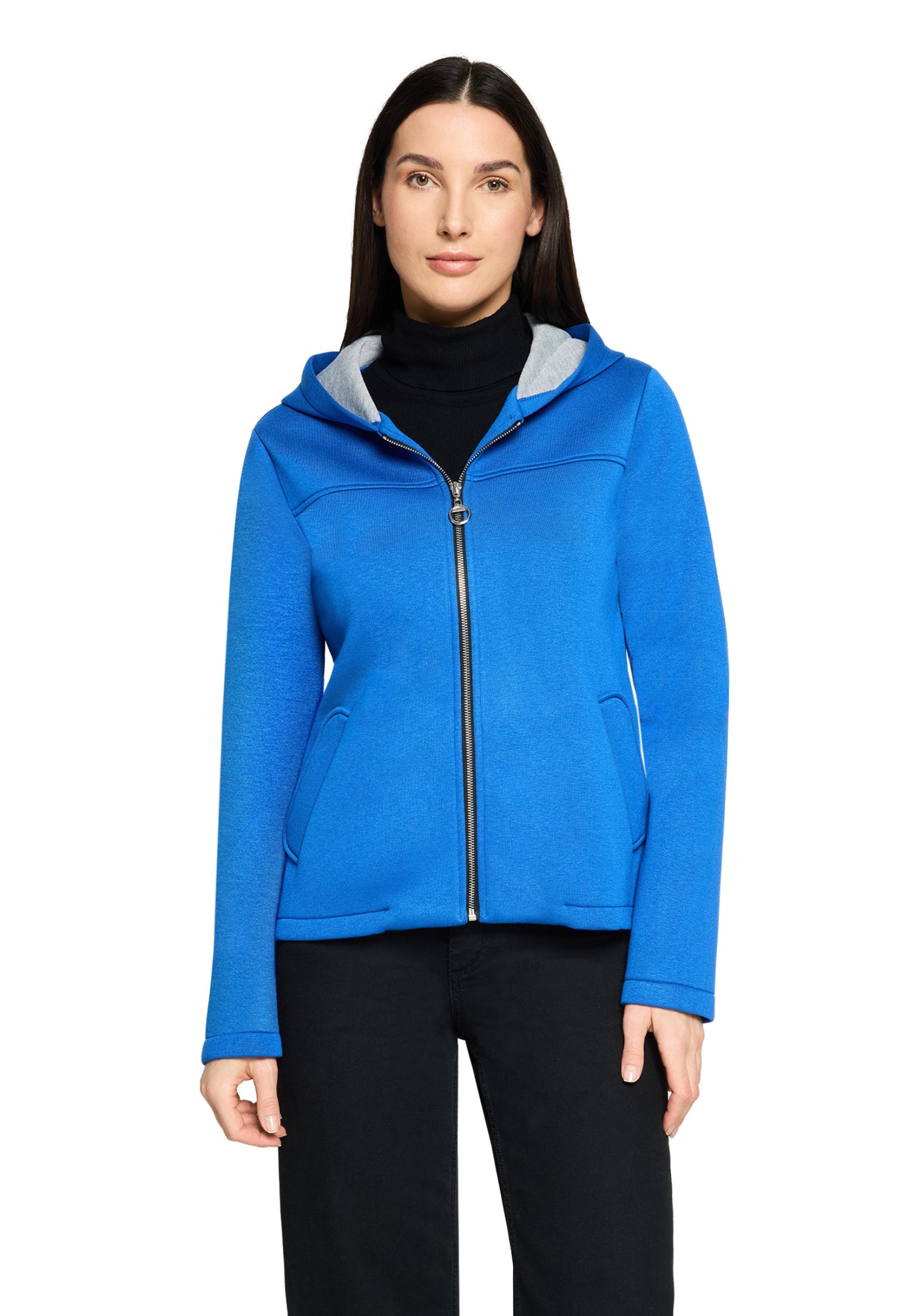 Amber & June Sweatjacken  blau