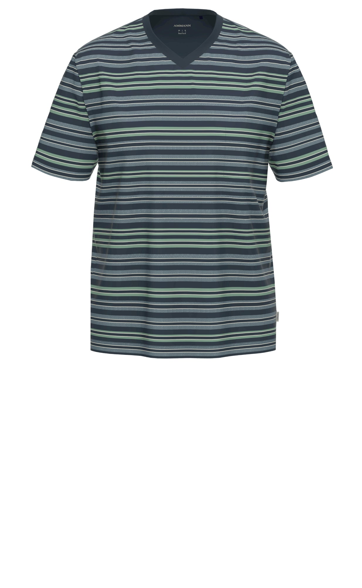 Ammann Pyjamashirts  dunkelblau