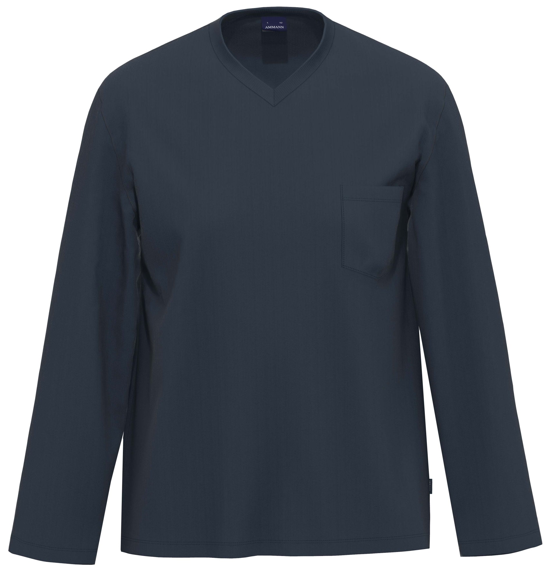 Ammann Pyjamashirts  dunkelblau