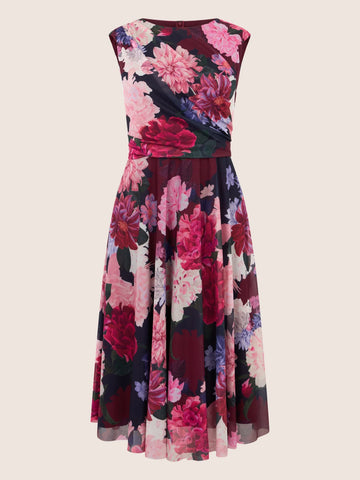 Ärmelloses Meshkleid