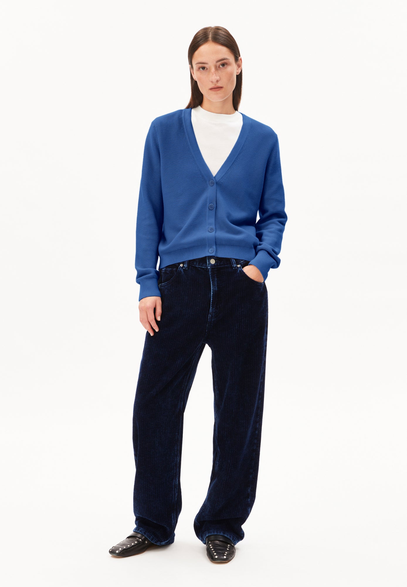 Armed Angels Strickjacken  blau