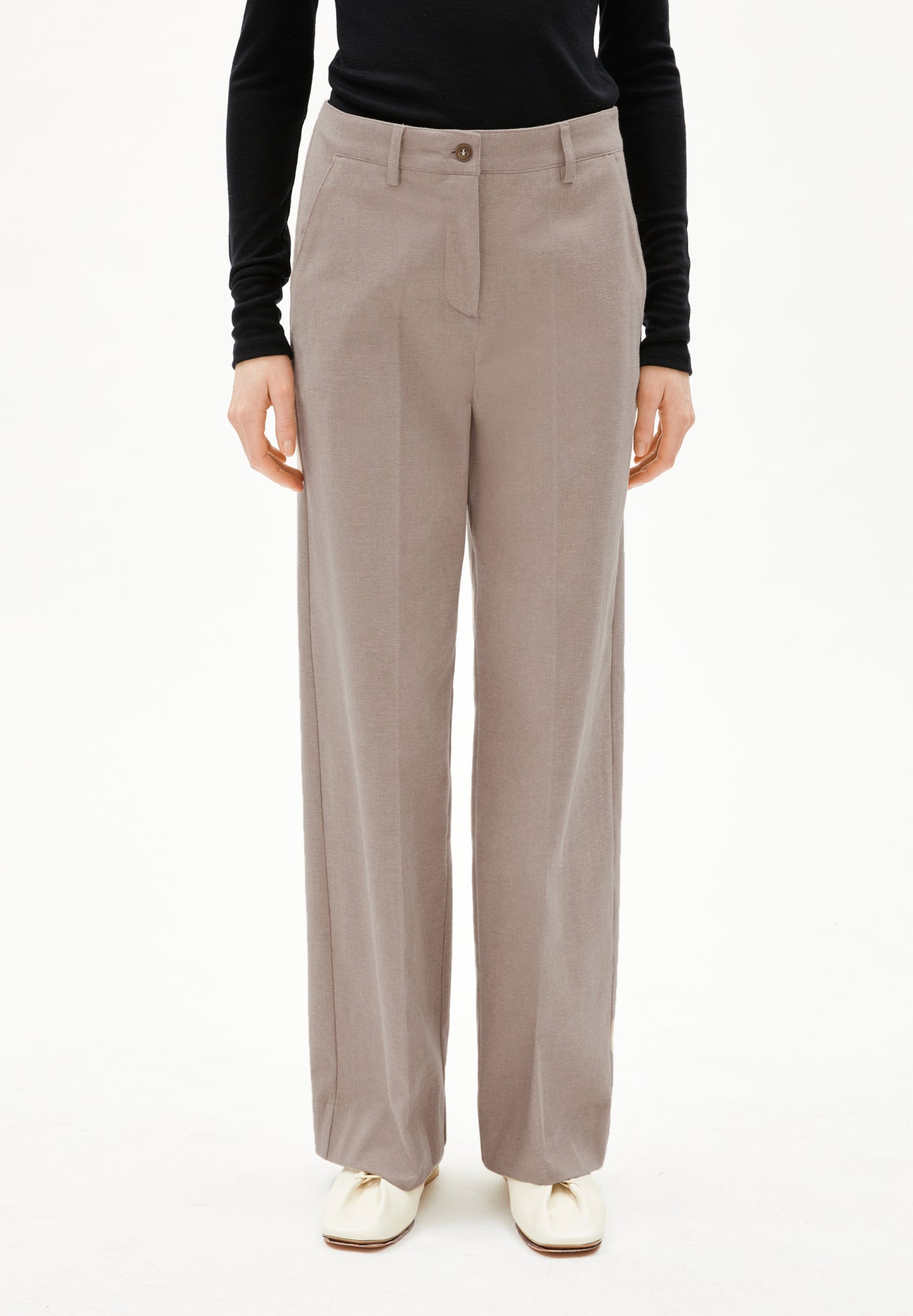 Armed Angels Businesshosen  braun