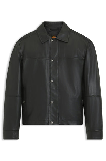 Joban Regular-Fit Hemd aus Leder
