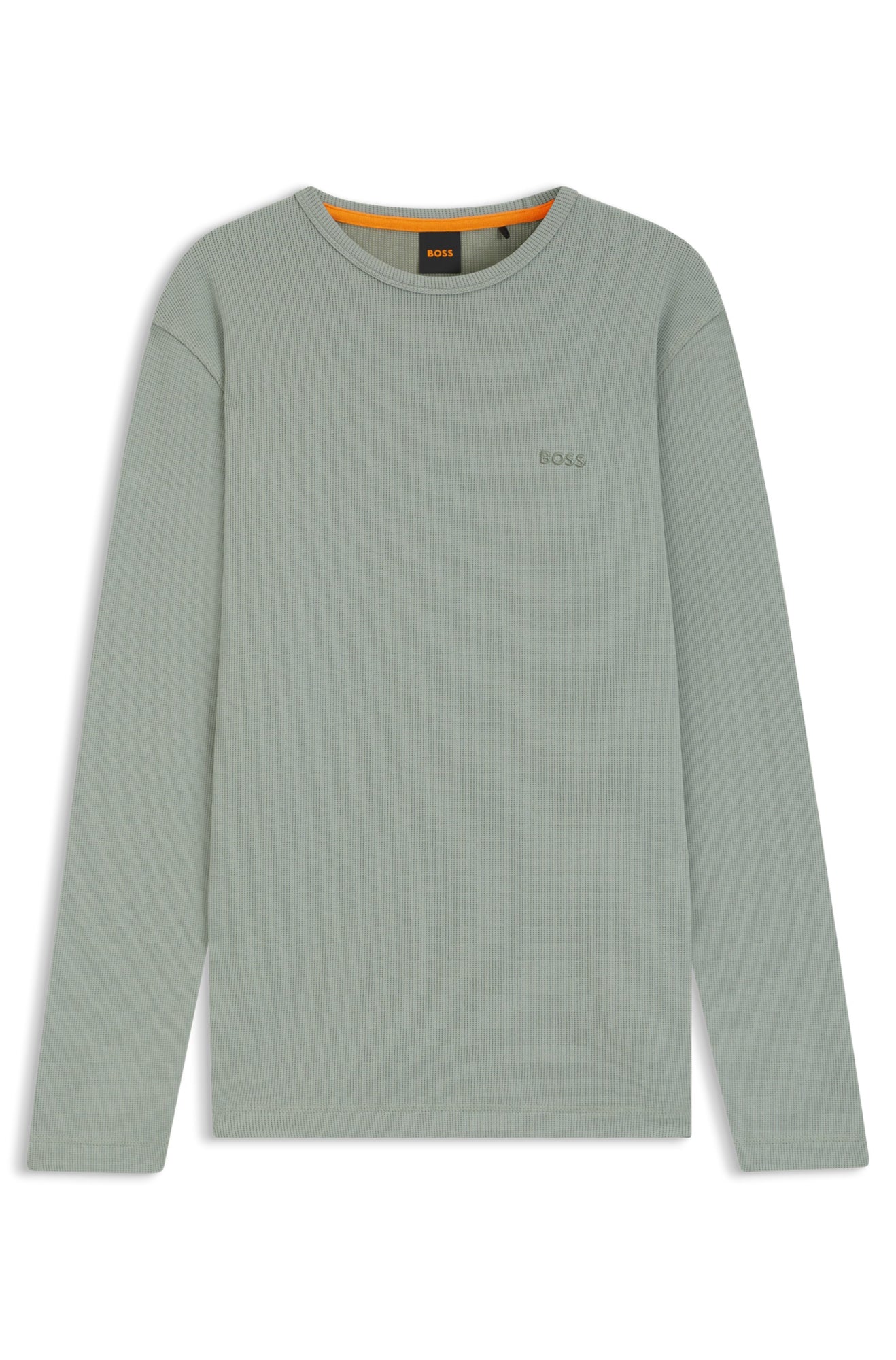 BOSS Orange Langarmshirts  grün