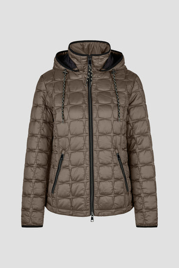 Sandwich-Steppjacke mit Kapuze
