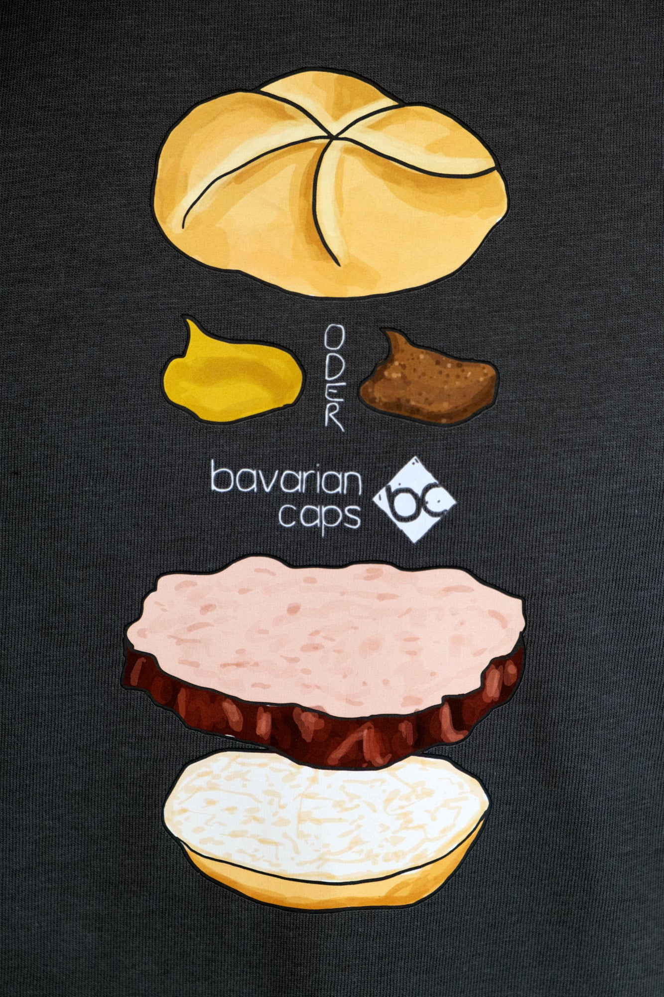 Bavarian Caps T-Shirts  dunkelgrau