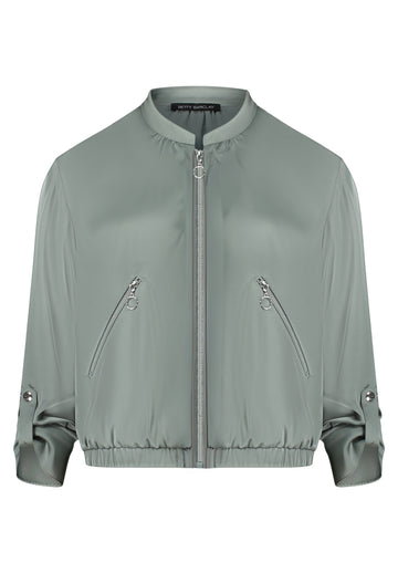 Blouson-Jacke in Satin-Optik
