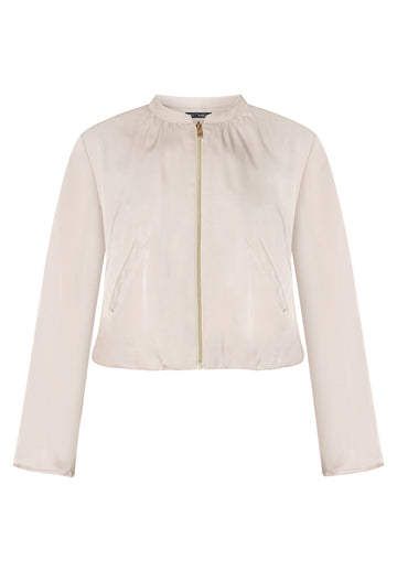 Blousonjacke in Satin-Optik