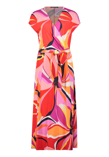 Jerseywickelkleid mit Blumenprint