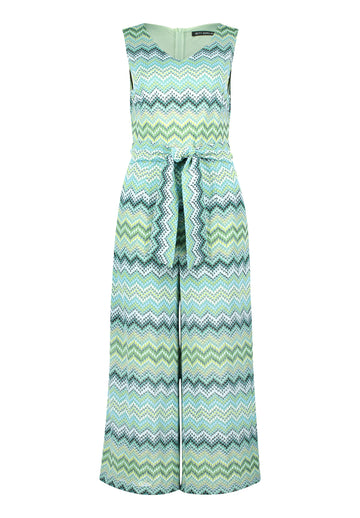 Jumpsuit mit Zickzack-Print