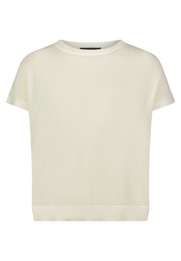 Lochstrick-Pullover mit Ajourmuster