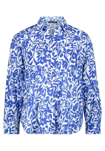 Longbluse mit Blumenprint