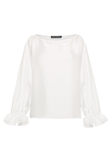 Satin-Bluse