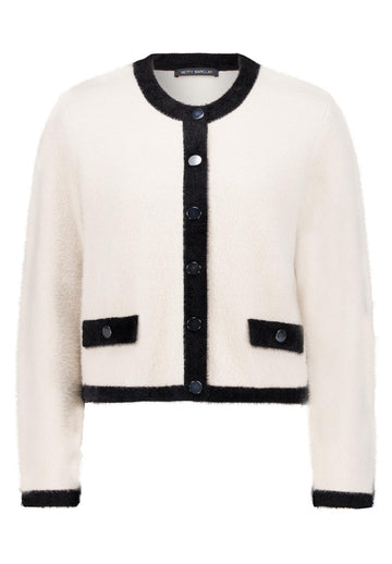 Strickjacke mit Leistentaschen