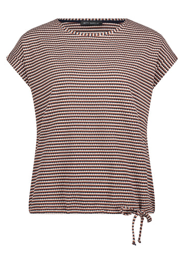 Strukturshirt mit Streifen