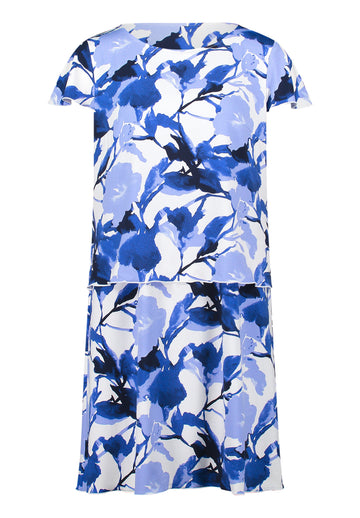 Stufenkleid mit Blumenprint