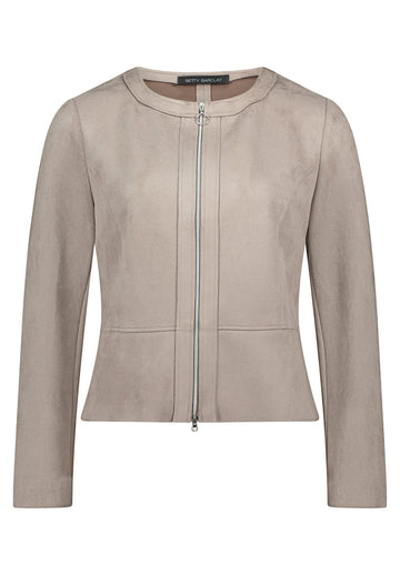Taillierter Blazer mit Zweiwege-Reißverschluss