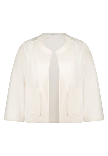 Blazer-Jacke mit aufgesetzten Taschen