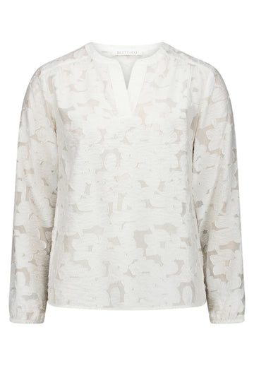 Bluse mit Blumenmuster und Langarm