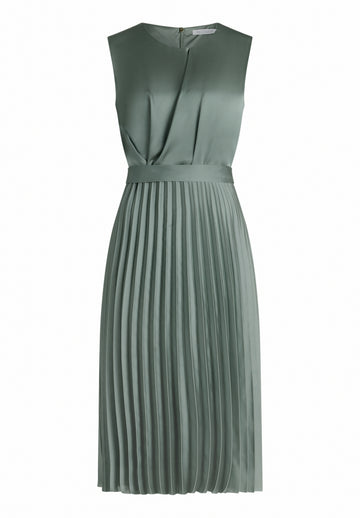 Chiffonkleid mit Plisseerock