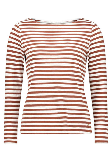Ringelshirt mit U-Boot-Ausschnitt