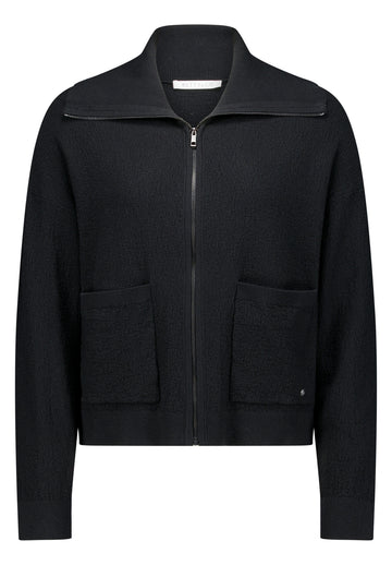 Strickjacke mit Umlegekragen