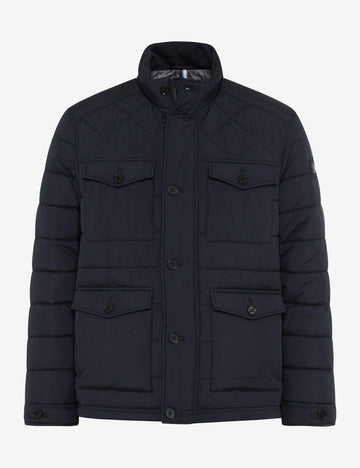 BRAX George Steppjacke mit Stehkragen und Strickeinsatz