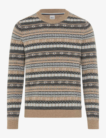 RICK Strickpullover im Wollmix
