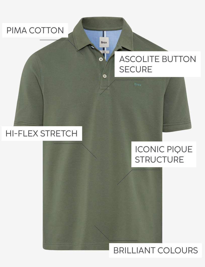 Brax Poloshirts  grün