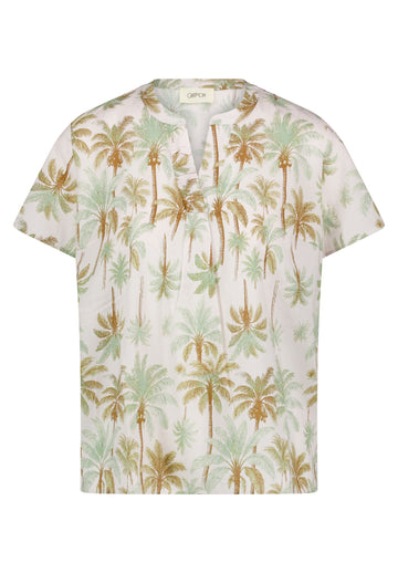 Blusenshirt mit Tropical-Print