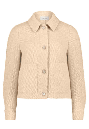 Casual-Jacke mit Hemdkragen und aufgesetzten Taschen