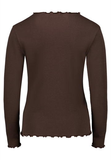 Langarm-Shirt mit Stehkragen