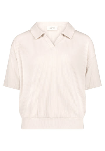 Lockeres Poloshirt aus Baumwoll-Mix