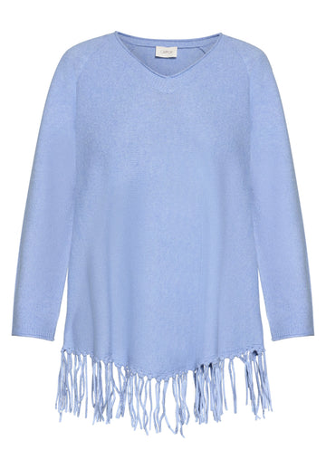 Strickpullover mit V-Ausschnitt im Oversized Fit