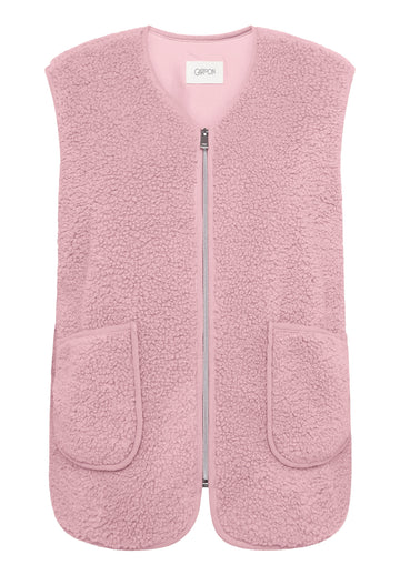 Ärmellose Sweatshirt-Jacke mit Reißverschluss