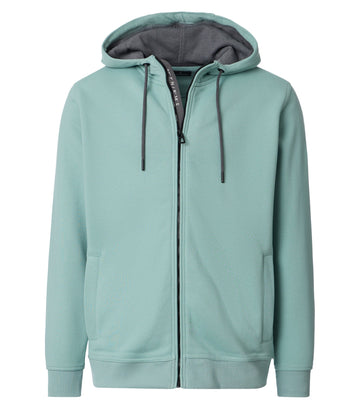 CASAMODA Sweatjacke mit Kapuze und zwei Einschubtaschen