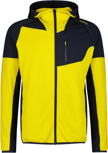 Fleecejacke mit Kapuze und Grid-Tech Technologie Herren