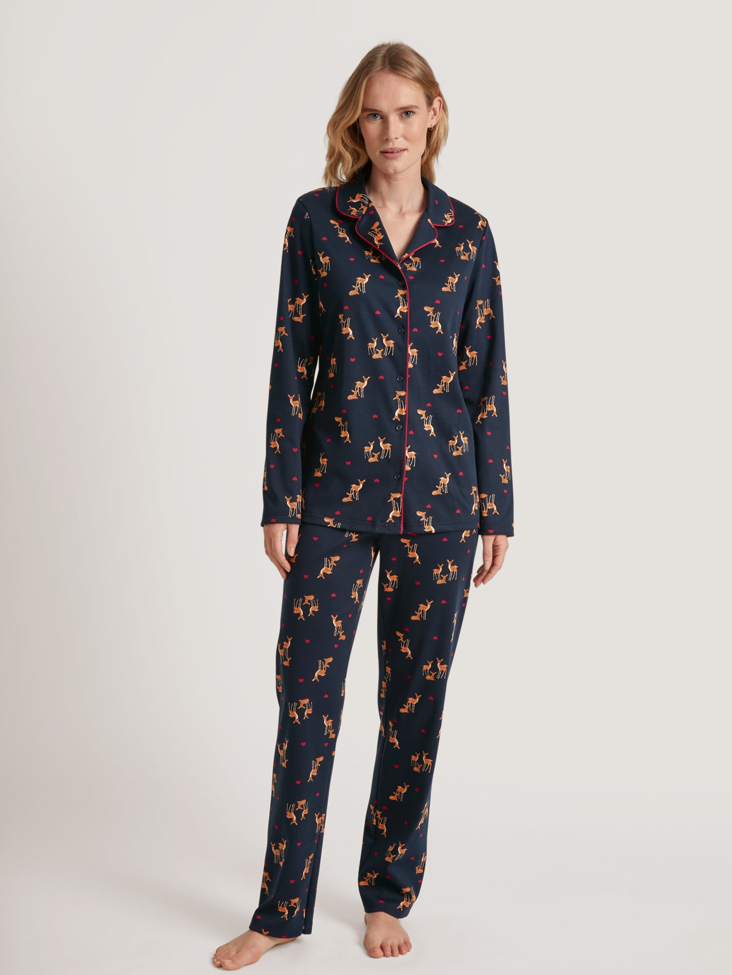 Calida Pyjama  dunkelgrün