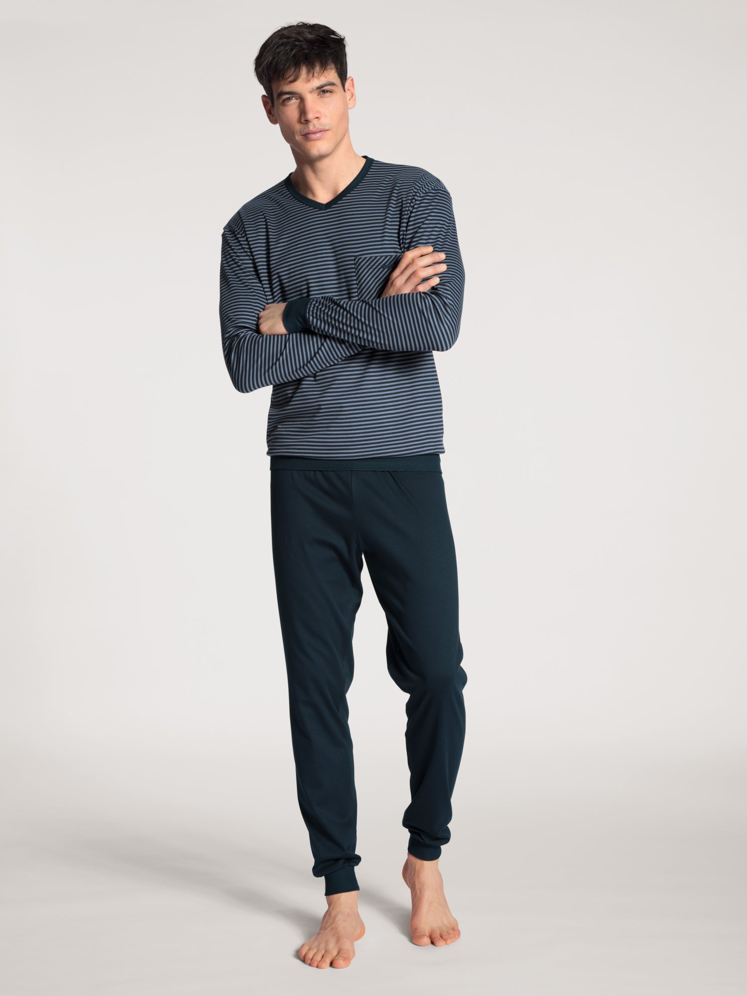 Calida Pyjamas  dunkelblau