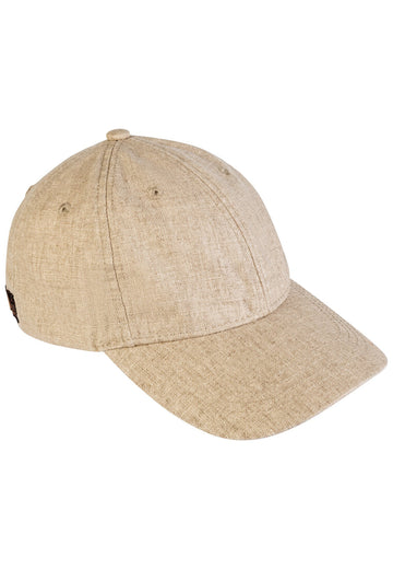 Cap aus  Baumwoll-Leinen-Mix