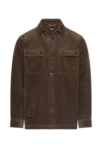 Cord Overshirt mit Kentkragen